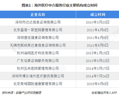 2018年海外醫療中介服務行業市場競爭格局與發展前景分析